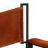 Swen Studio -  Folding Chairs 2 pcs Black and Brown Real Leather